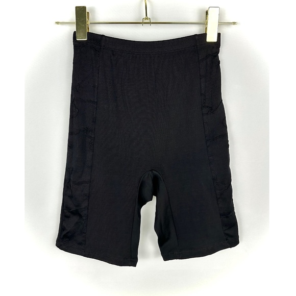 Vintage 1980’s 1990’s Athletic Stretch Biker Shorts in Black • Swim Shorts • XS - Picture 1 of 6